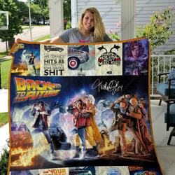 H  Back To The Future 2 Quilt Blanket and Home Decor