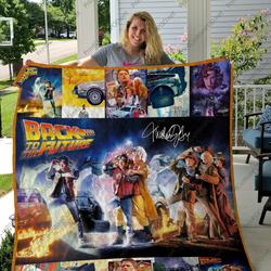 H  Back To The Future Quilt Blanket and Home Decor