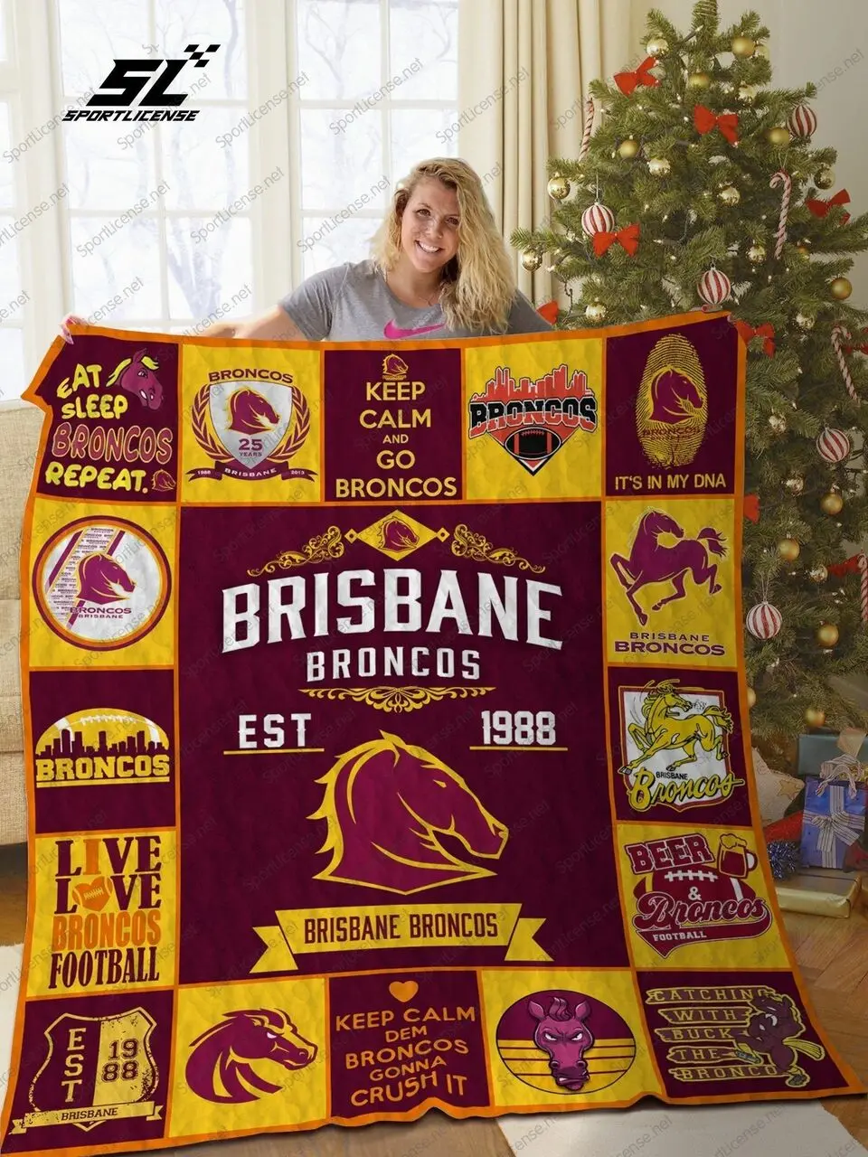 H Bb Nrl Quilt Blanket Ver 17 and Home Decor