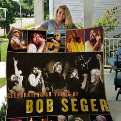 H Bob Seger Quilt Blanket Ver 2 and Home Decor