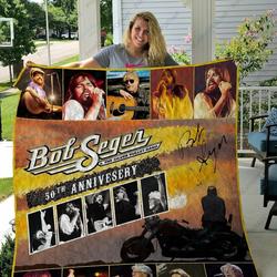 H Bob Seger Quilt Blanket Ver 3 and Home Decor