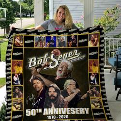 H Bob Seger Quilt Blanket Ver 5 and Home Decor