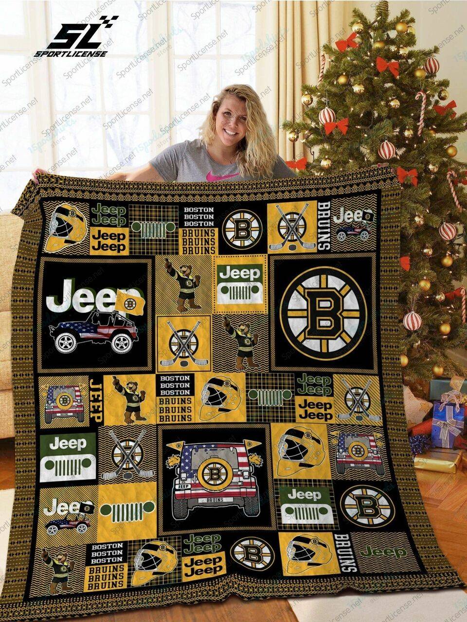 H Bobr Jeep Quilt Blanket and Home Decor