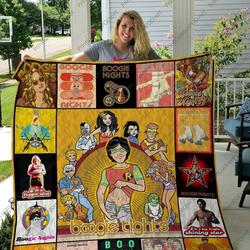 H Boogie Nights Quilt Blanket and Home Decor