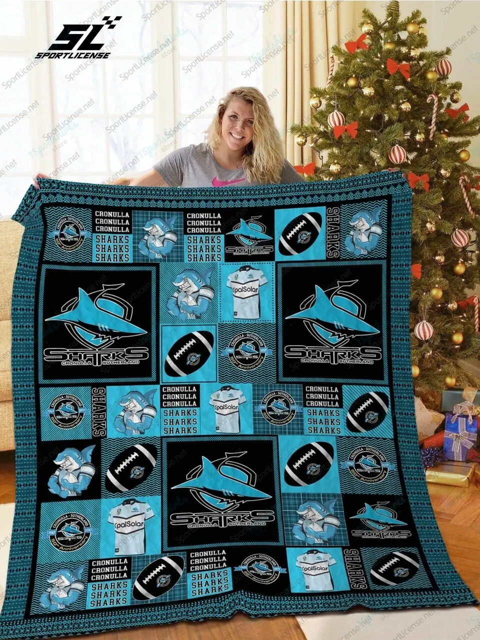H Css Nrl Quilt Blanket and Home Decor