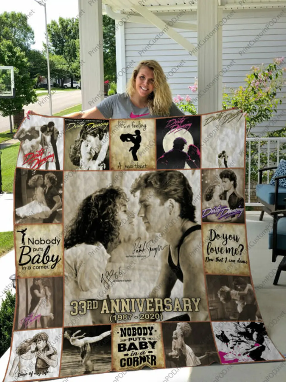 H Dirty Dancing 1 Quilt Blanket For Fan and Home Decor