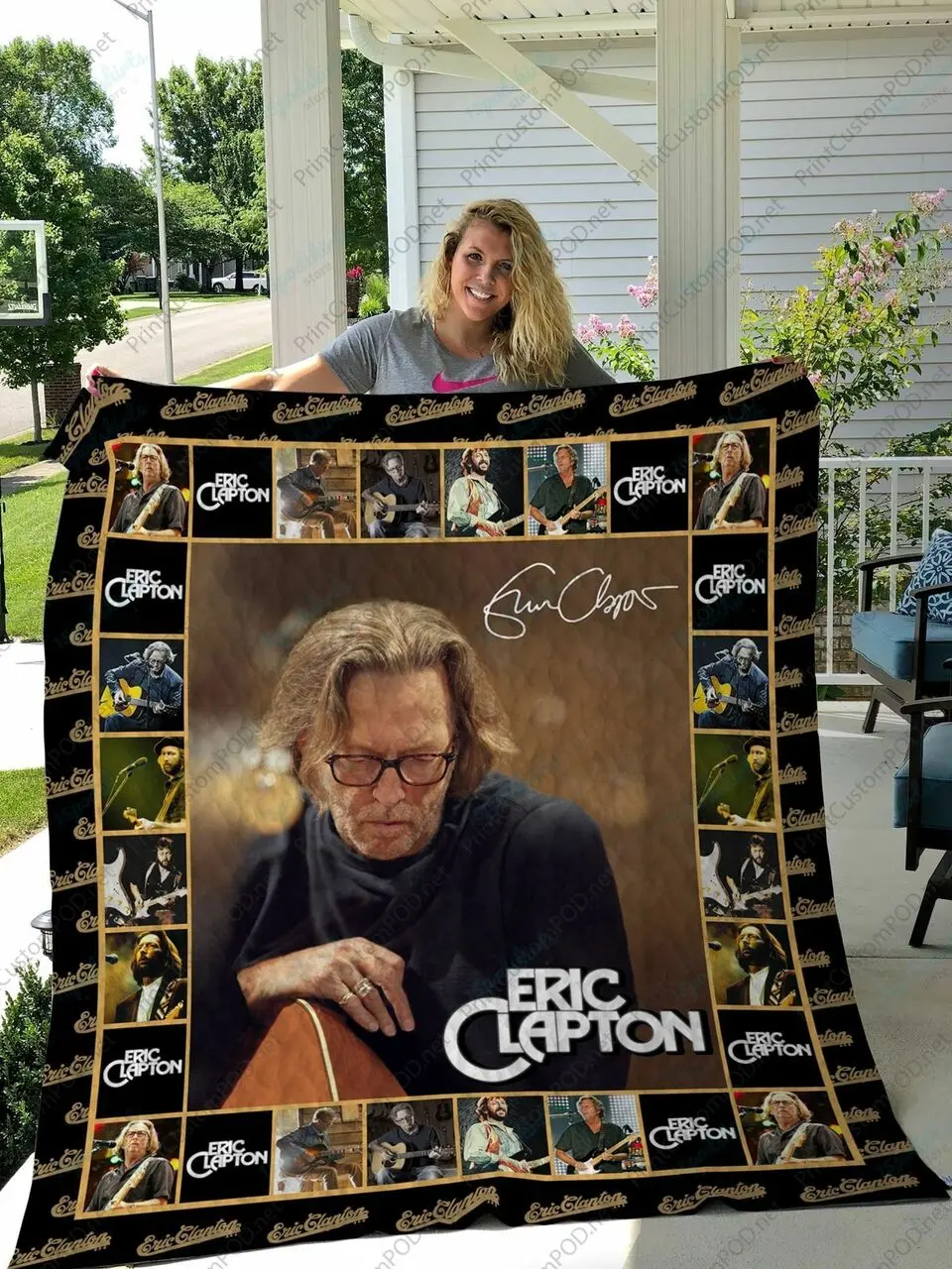 H Eric Clapton Quilt Blanket Ver 1 and Home Decor