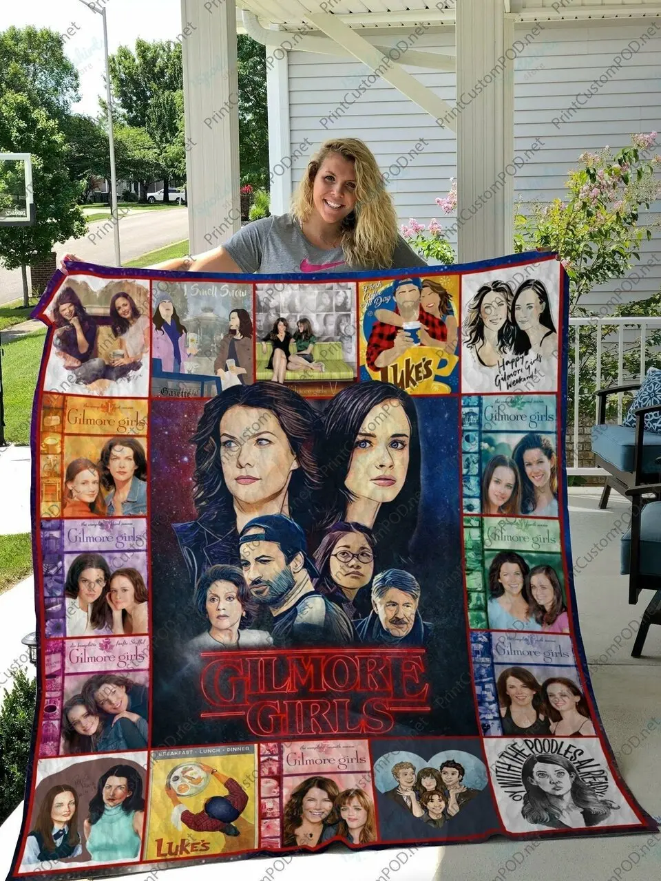 H Gilmore Girls Quilt Blanket and Home Decor