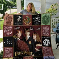 H Harry Potter Quilt Blanket Ver 2 and Home Decor