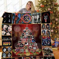 H Kiss Album Tree Christmas Quilt Blanket and Home Decor