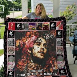 H Lil Peep Album Quilt Blanket Ver 1 and Home Decor