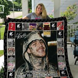 H Lil Peep Album Quilt Blanket Ver 3 and Home Decor