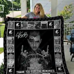 H Lil Peep Album Quilt Blanket Ver 4 and Home Decor