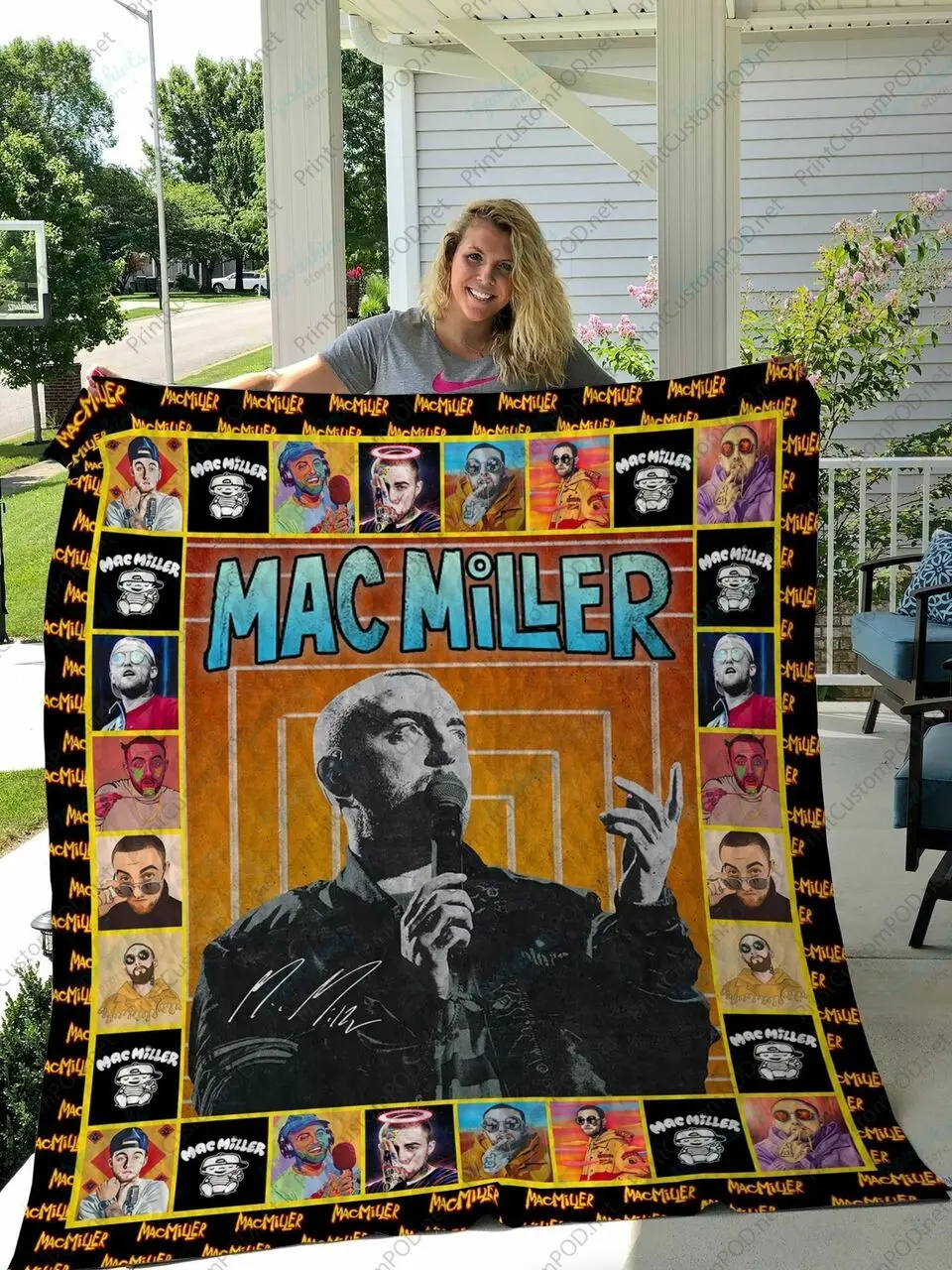 H Mac Miller Quilt Blanket Ver 2 and Home Decor