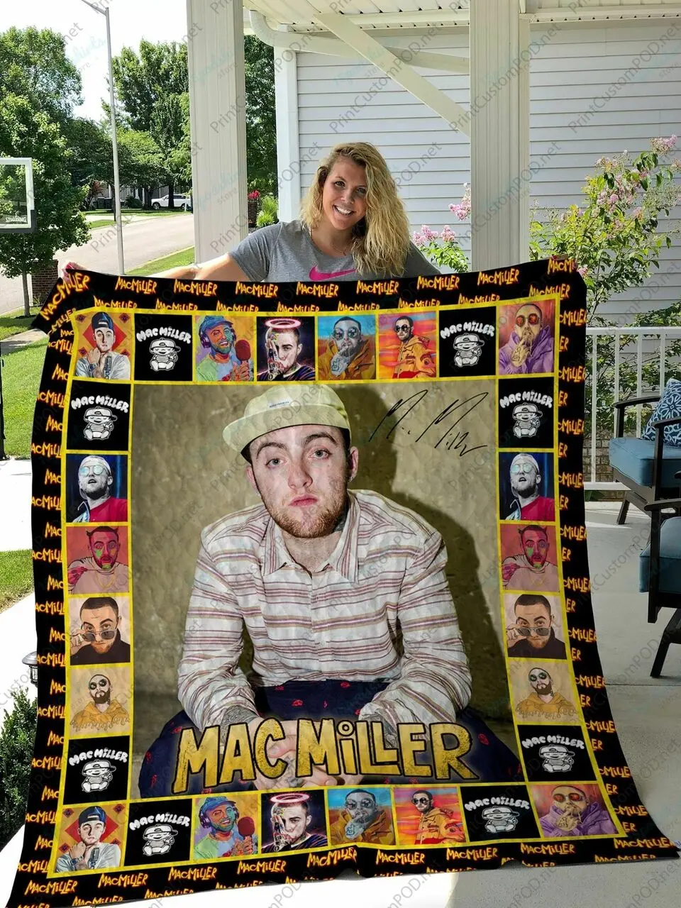 H Mac Miller Quilt Blanket Ver 3 and Home Decor