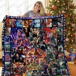 H Marvel Quilt Blanket Ver 2 and Home Decor