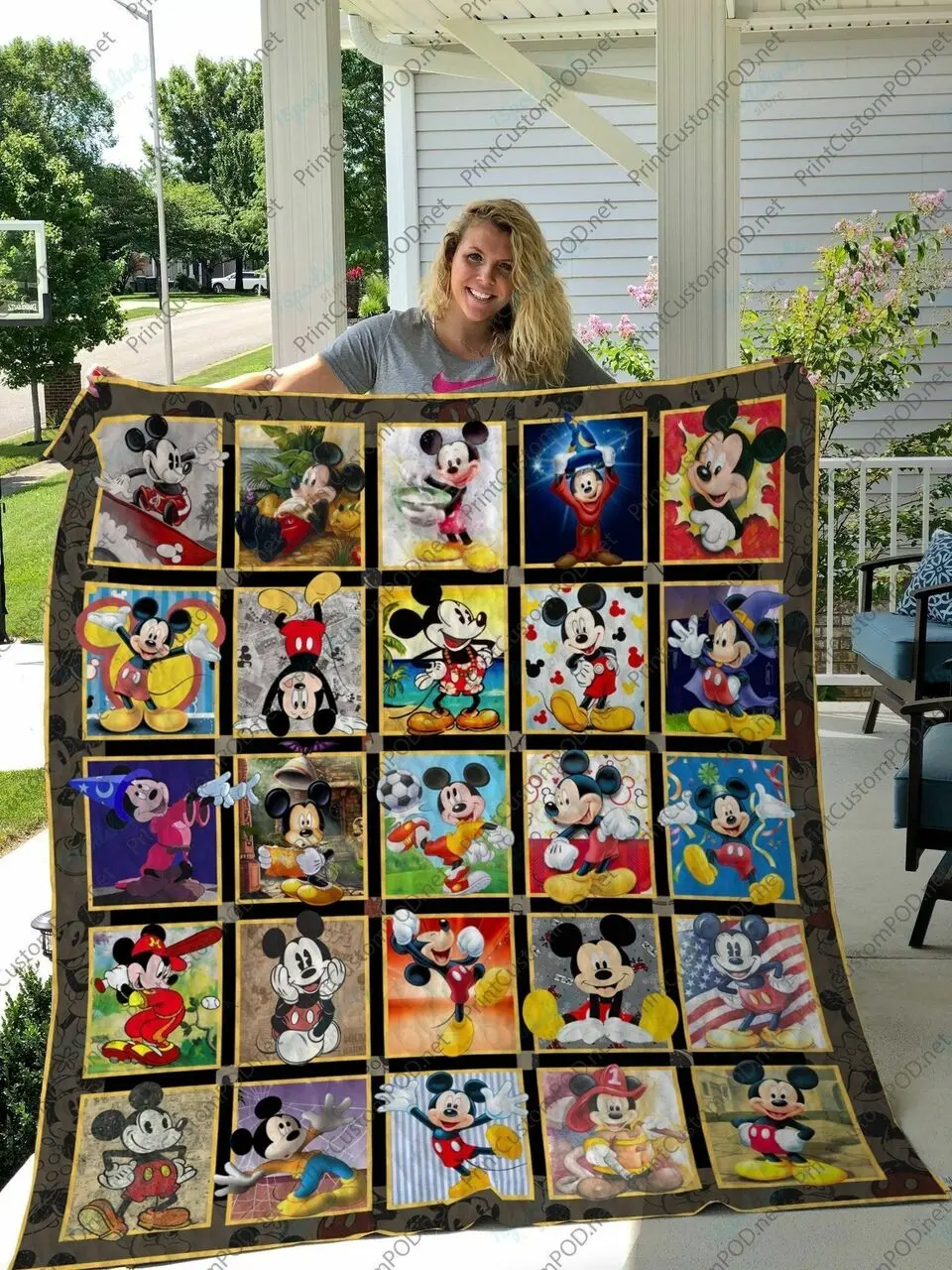 H Mickey Mouse Quilt Blanket Ver 25 2 and Home Decor