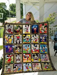H Mickey Mouse Quilt Blanket Ver 25 2 and Home Decor