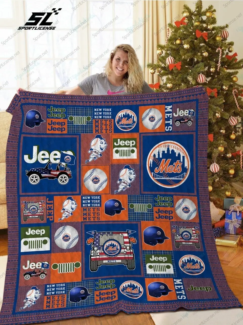 H Nym Jeep Quilt Blanket and Home Decor