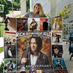 H Rick Springfield Quilt Blanket and Home Decor