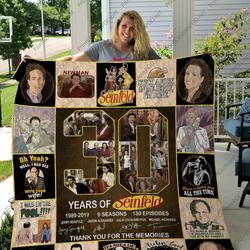 H  Seinfeld Quilt Blanket For Fan Ver 17 and Home Decor