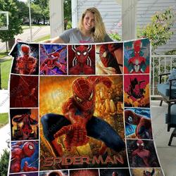 H Spider Man Quilt Blanket Ver 2 and Home Decor