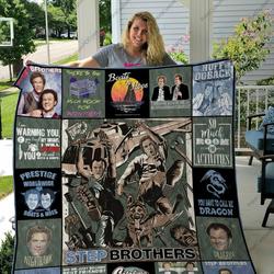 H Step Brothers Quilt Blanket and Home Decor