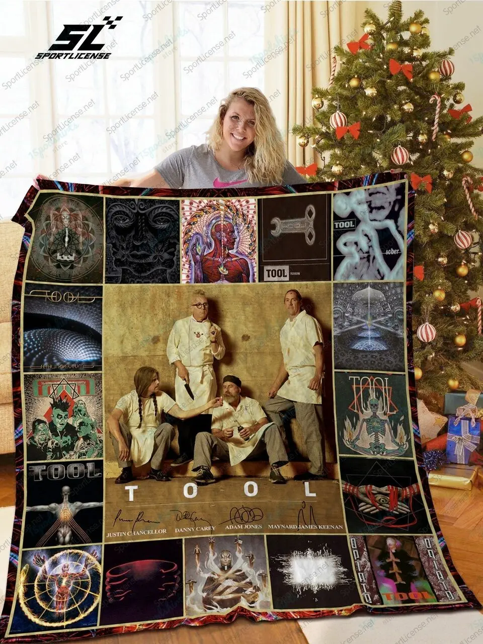 H Tool Band Quilt Blanket Ver 3 and Home Decor
