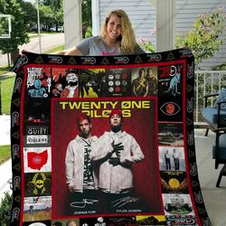 H Twenty One Pilot Quilt Blanket Ver 2 and Home Decor
