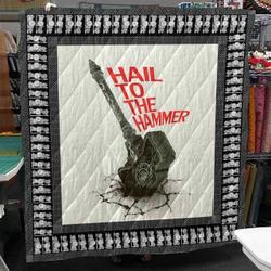Hail To The Hammer Viking Hur Quilt Cysisp and Home Decor