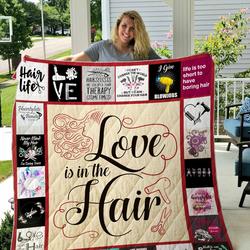 Hair Stylist Printed Quilt Blanket Dhc1501604Vt and Home Decor