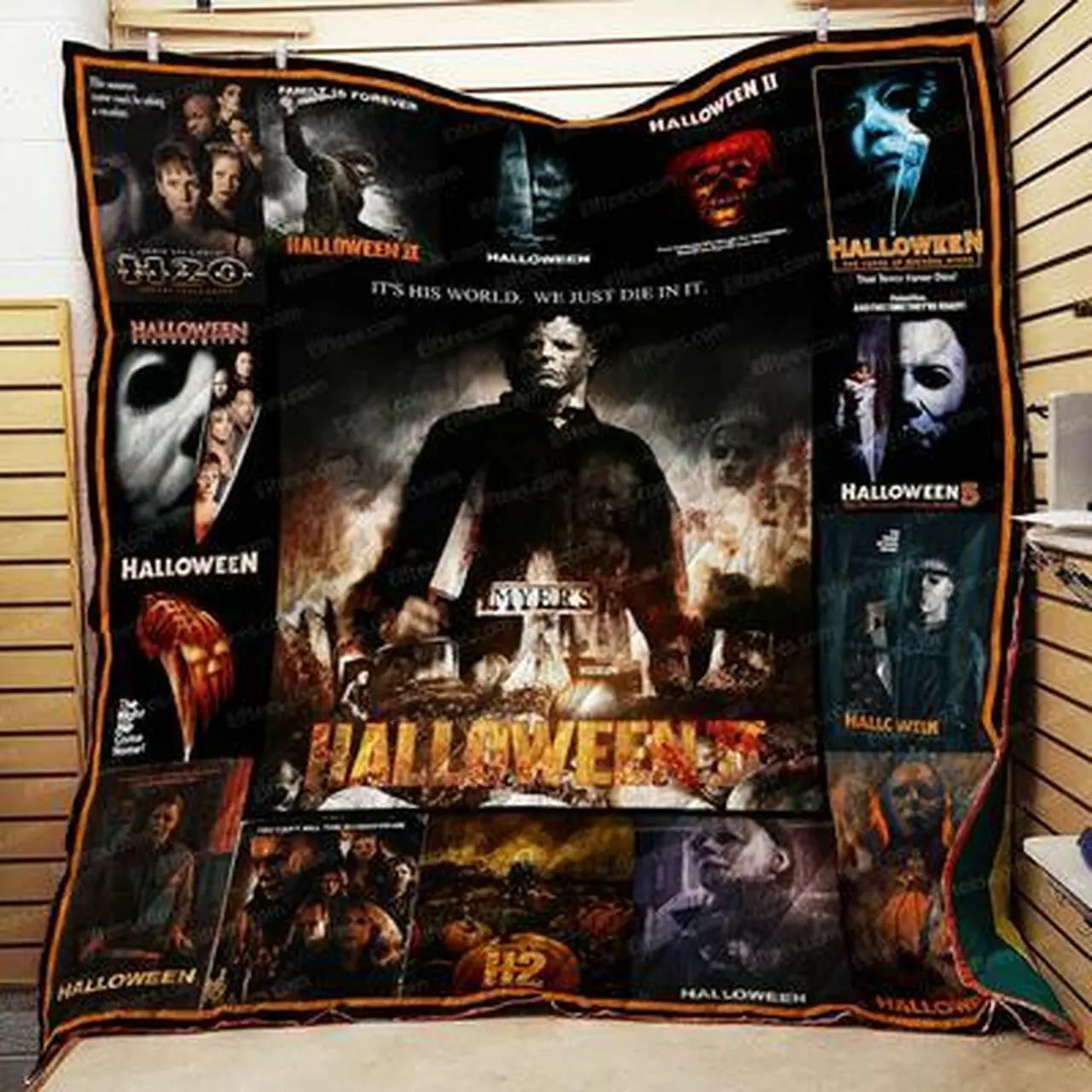 Halloween Horror Movie Quilt Blanket Quilt and Home Decor