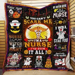 Halloween Nurse Hur Quilt Cysiox and Home Decor