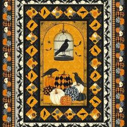 Halloween Raven Hur Quilt fj and Home Decor