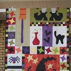 Halloween Witch Hur Quilt Cysibk and Home Decor