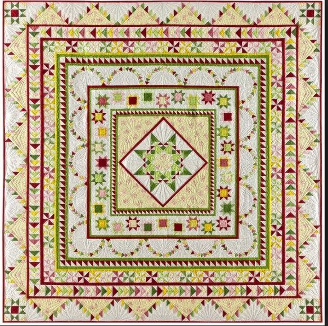 Halo Medallion Cla1810308Q Quilt Blanket and Home Decor