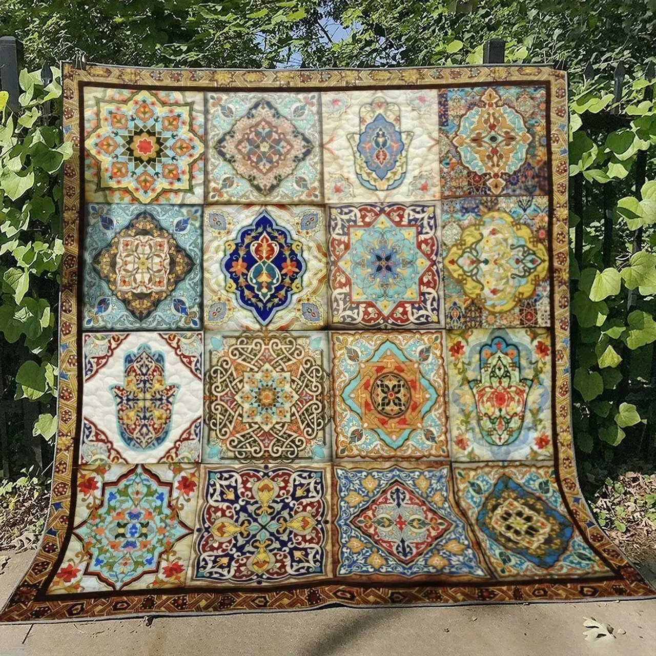 Hamsa D010761 Quilt Blanket and Home Decor