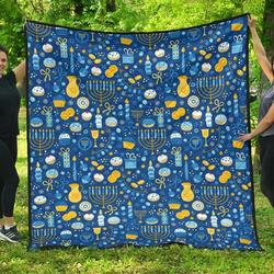 Hanukkah Cl12100351Mdq Quilt Blanket and Home Decor