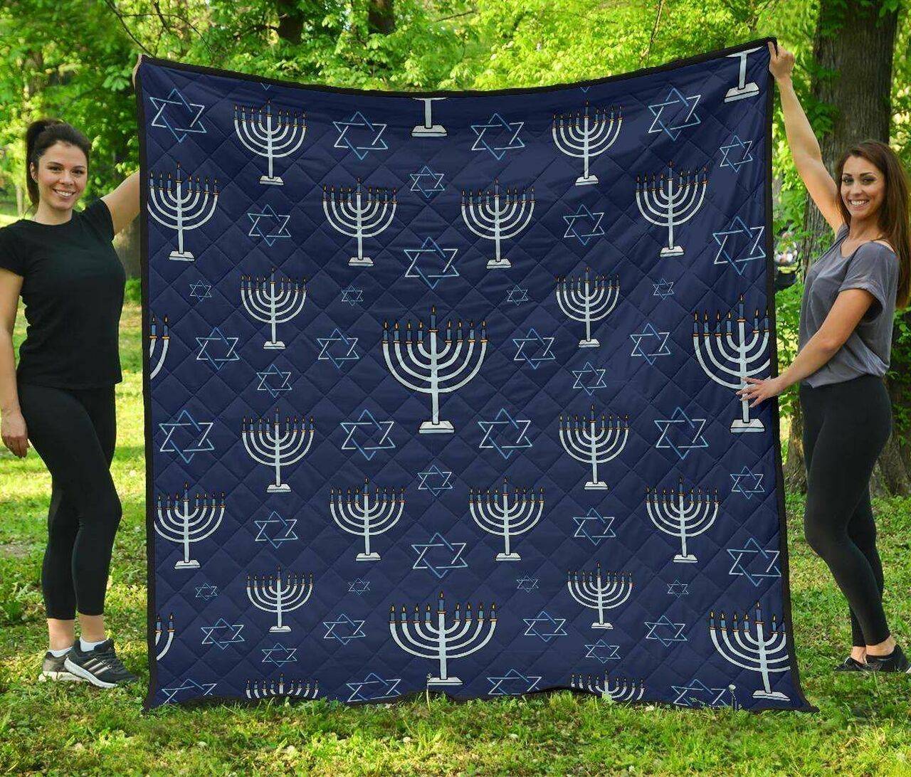 Hanukkah Cl12100352Mdq Quilt Blanket and Home Decor