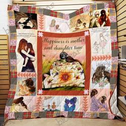 Happiness Is Mother And Daughter Time Cl2100220Mdq Quilt Blanket and Home Decor