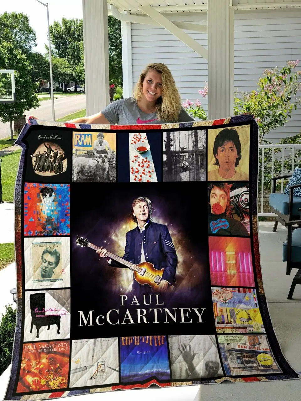Happy 77Th Birthday Paul Mccartney Quilt Blanket and Home Decor