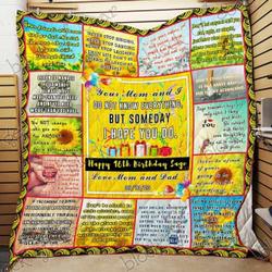 Happy Birthday To Our Beloved Daughter Hur Quilt Cysiaq and Home Decor