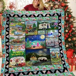 Happy Camper NT2309130CL Quilt Blanket and Home Decor