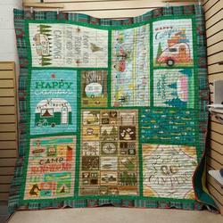 Happy Camper Quilt V2  and Home Decor