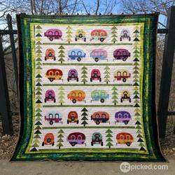 Happy Campground Quilt Blanket Tt99  Quilt and Home Decor