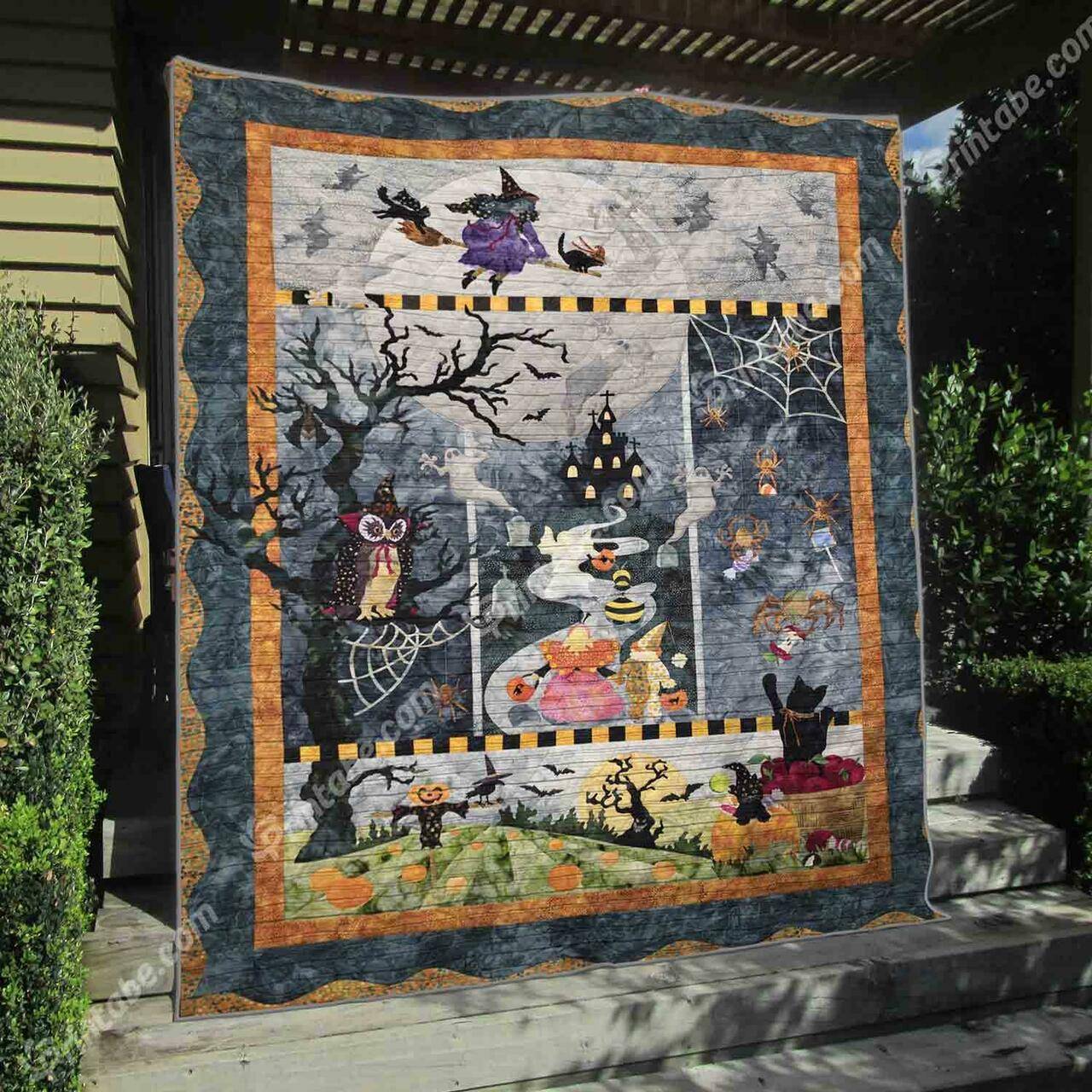 Happy Halloween Blankets Lv01 Quilt and Home Decor