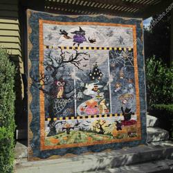Happy Halloween Blankets Lv01  Quilt and Home Decor