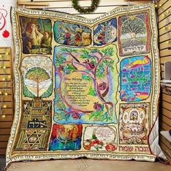 Happy Hanukkah Cl18100326Mdq Quilt Blanket and Home Decor
