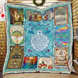 Happy Hanukkah Cl18100327Mdq Quilt Blanket and Home Decor