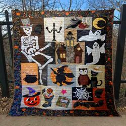 Happy Hauntings Halloween Quilt -Tt08-1408  Quilt and Home Decor